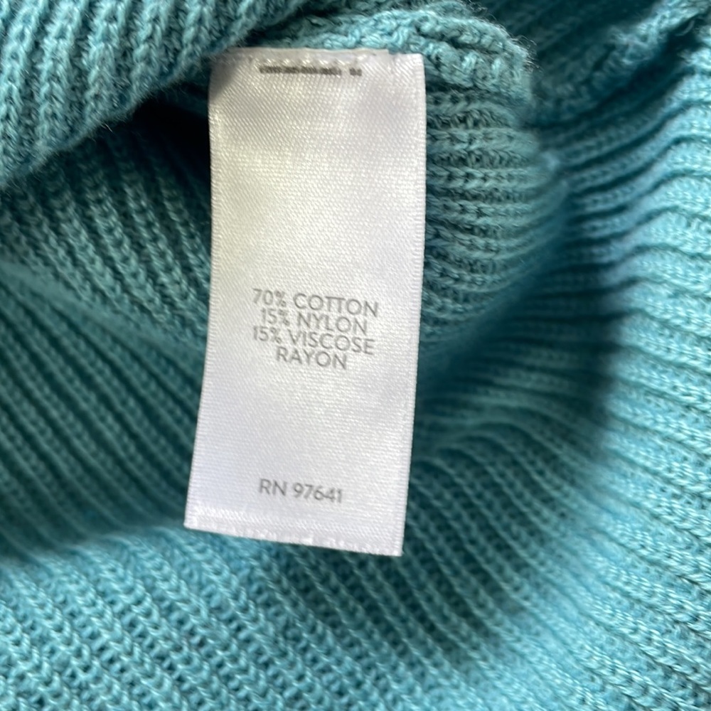 J.Jill blue knit v neck sweater Medium - Picture 8 of 10